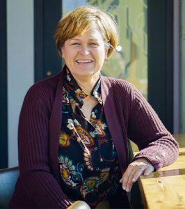 Image of Business Manager, Karen Thacker, at Paradigm Digital Group offices