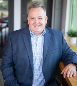 Image of VP of Digital Marketing, Mike Curts, at Paradigm Digital Group offices